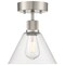 Access Lighting Port Nine Martini, Martini LED SemiFlush, Brushed Steel Finish, Clear Glass 63146LEDDLP-BS/CLR - alternate 4